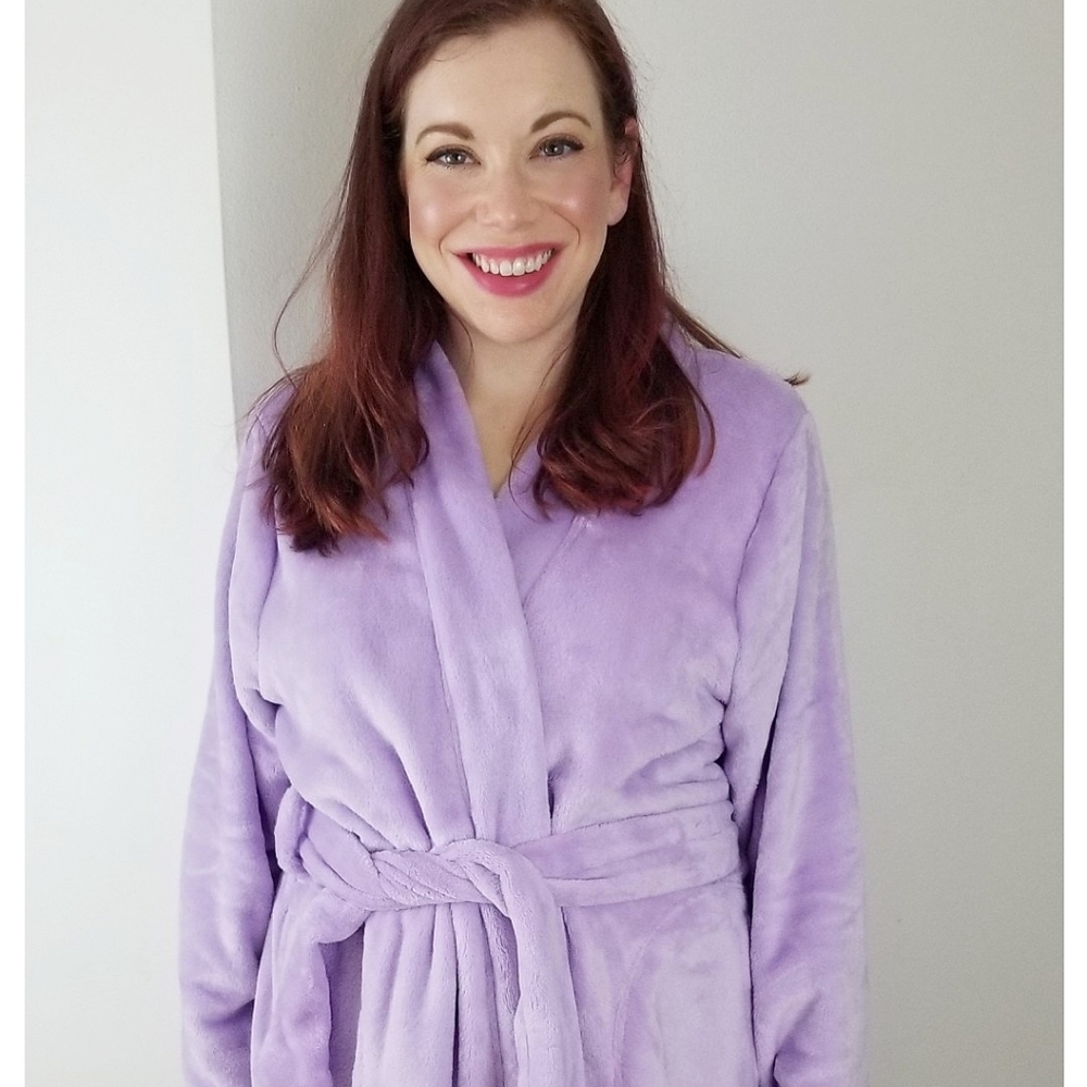 1X, 2X Plus size Purple Robe
